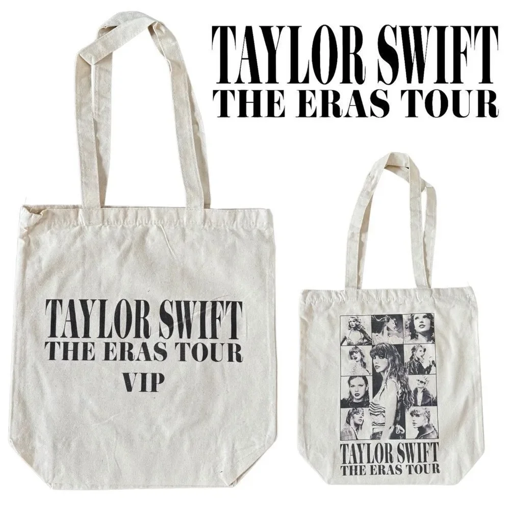 NEW The Eras Tour VIP Canvas Tote Bag Taylor Swift Official Concert Merch‎